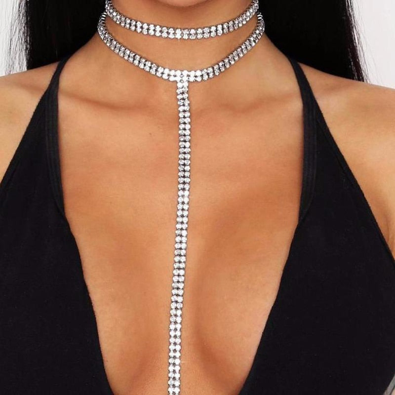 Rhinestone Choker
