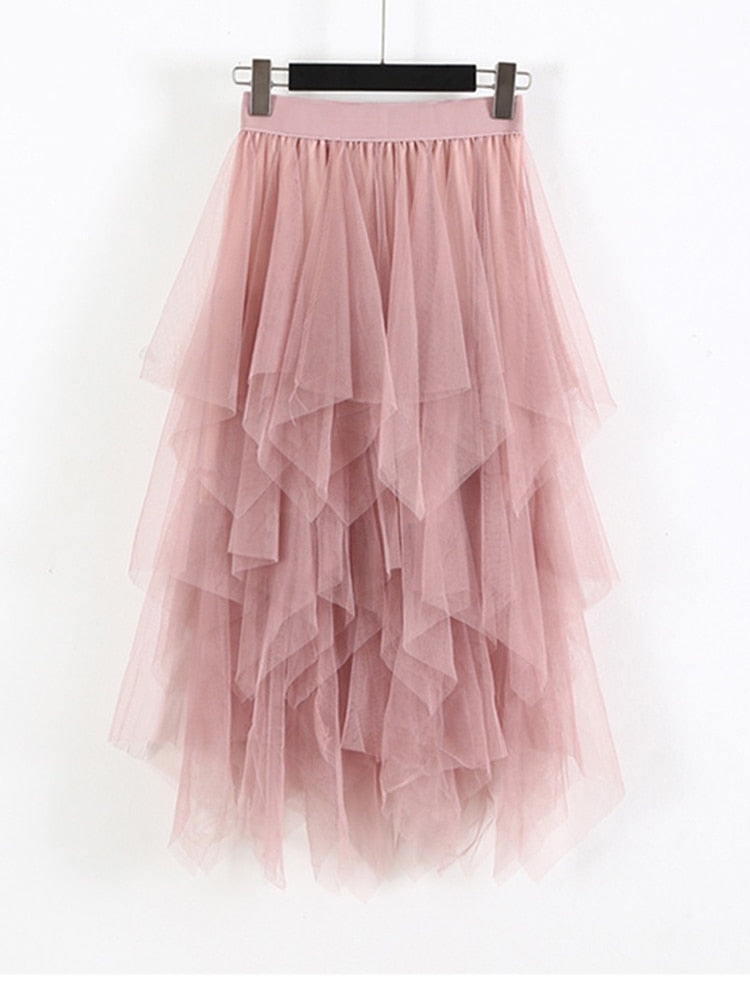 Tutu Midi Tulle Skirt