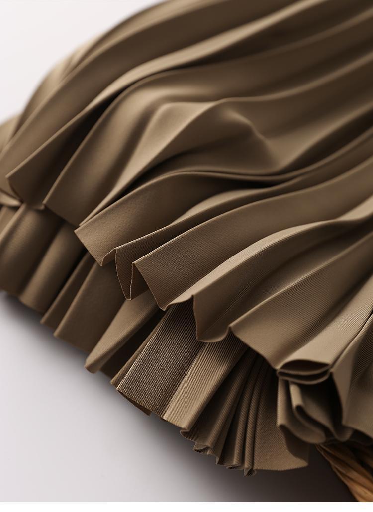 Long Pleated Skirt