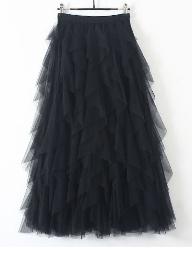 Tutu Tulle Long Maxi Skirt
