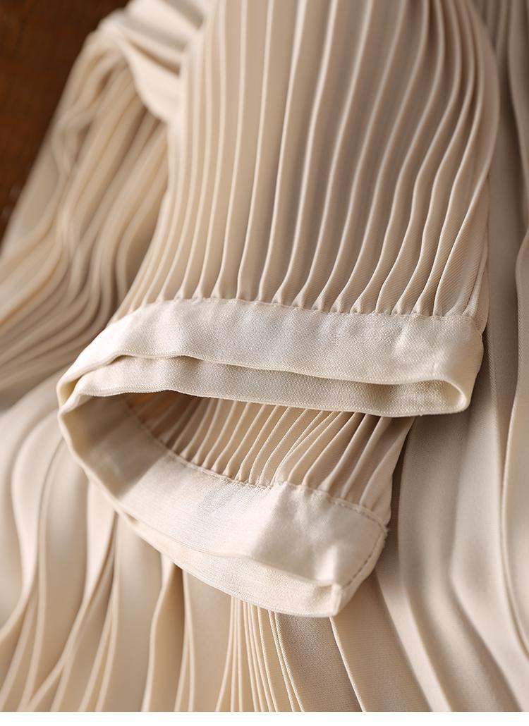 Long Pleated Skirt