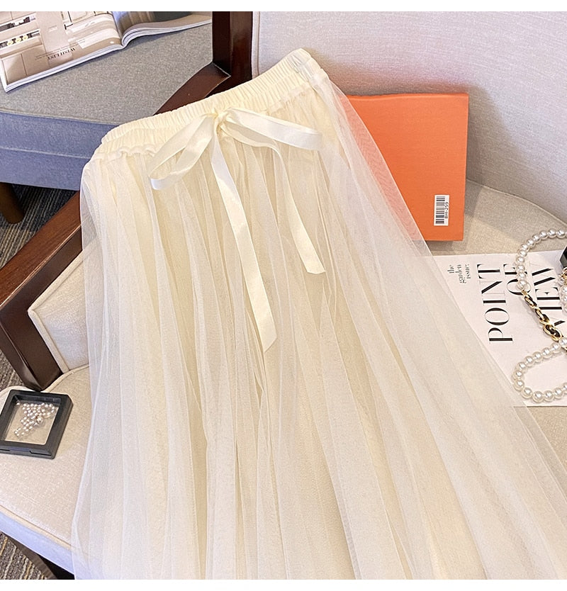 KERIN Tulle Long Skirt