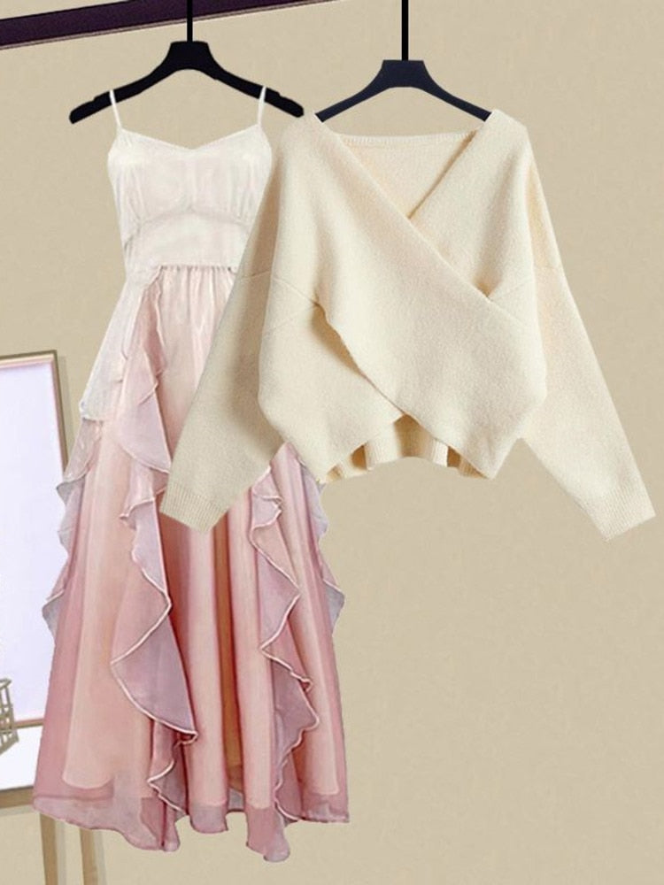 Sweet Pink Dress Set