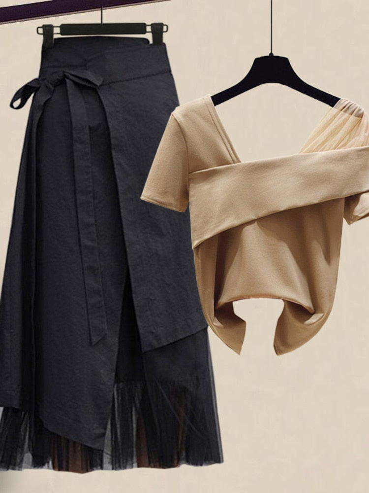 Tops + Asymmetric Skirt 2