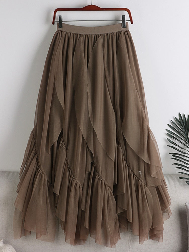 Kelin Tulle Long Skirt