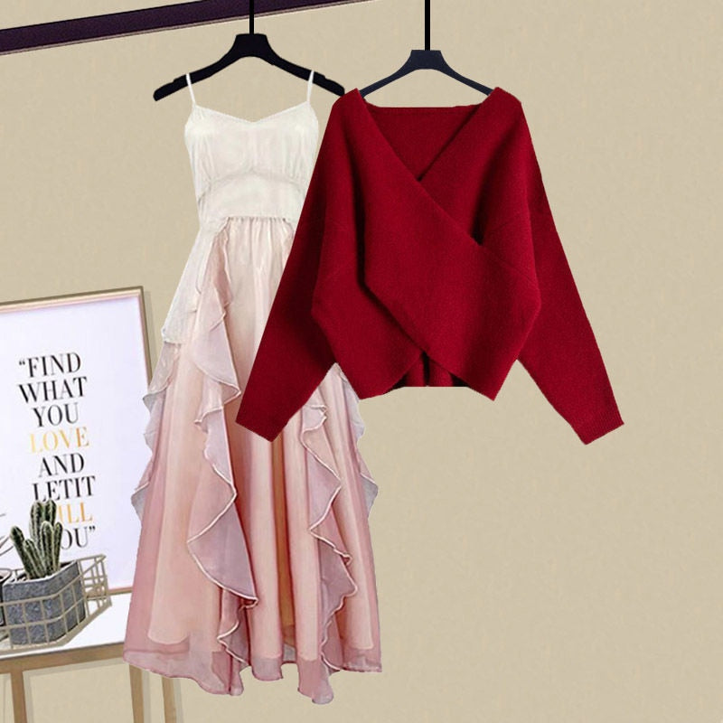 Sweet Pink Dress Set