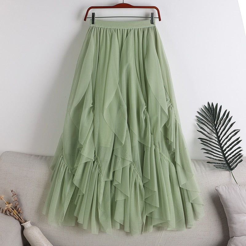 Kelin Tulle Long Skirt