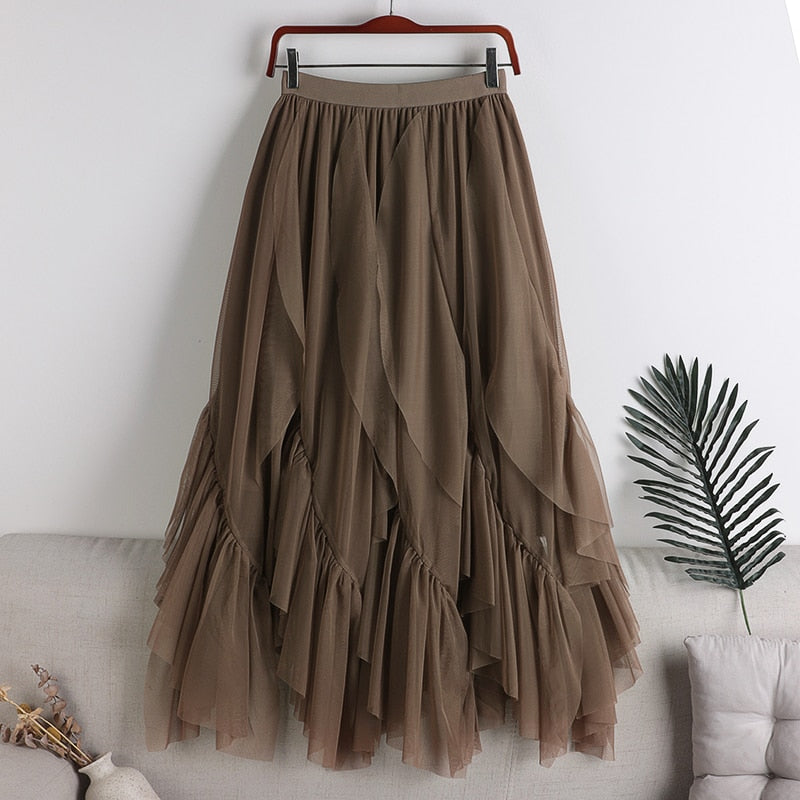 Kelin Tulle Long Skirt