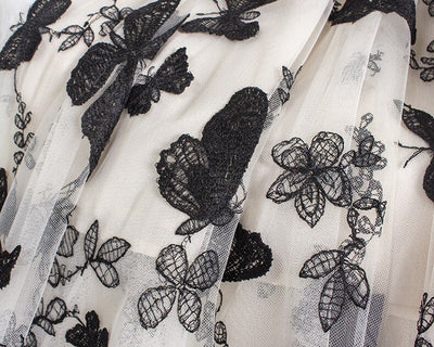 Butterfly Tulle Long Skirt