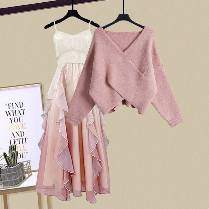 Sweet Pink Dress Set