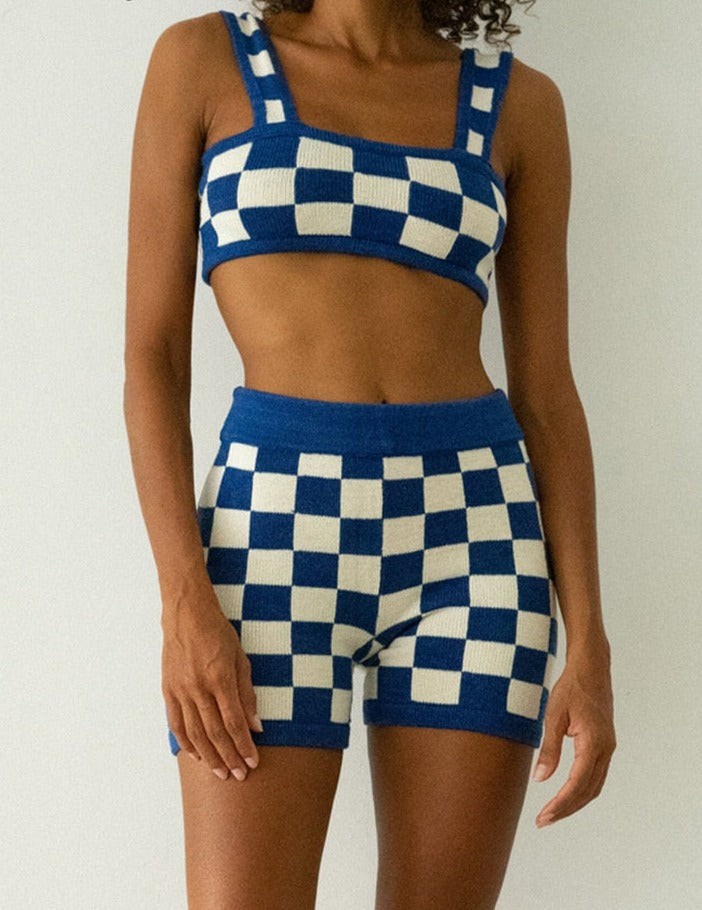Knitted Print Suit