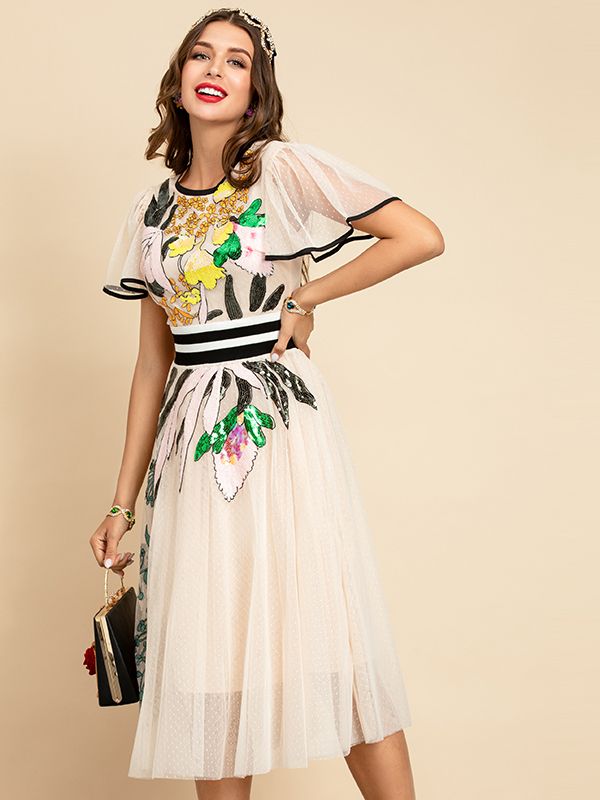 NATIA MIDI DRESS
