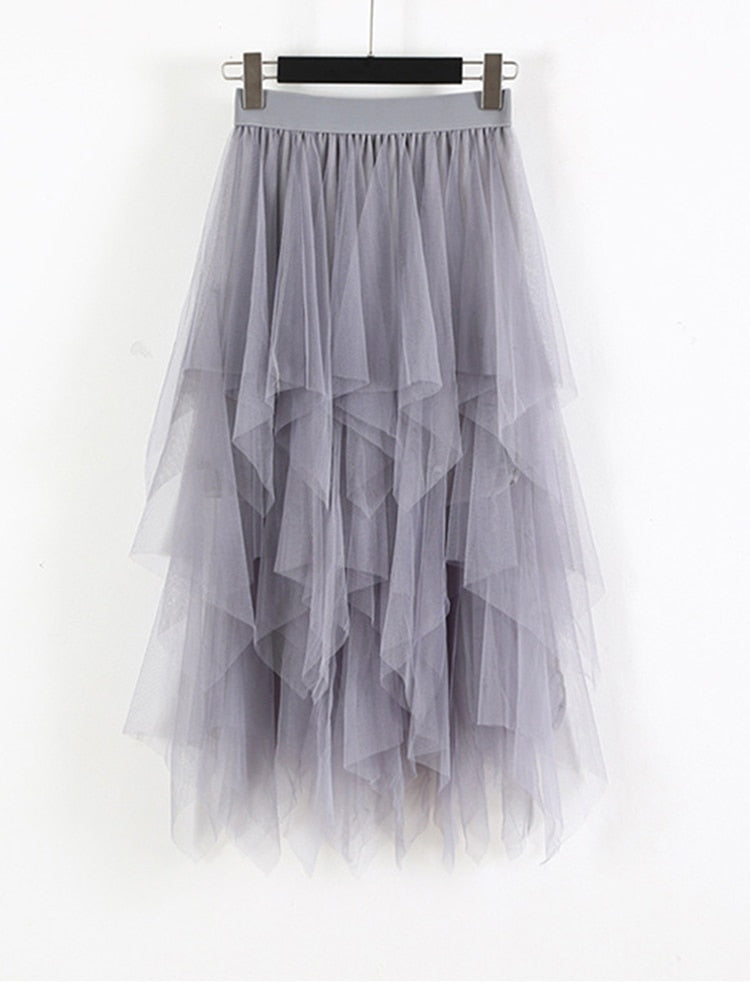 Tutu Midi Tulle Skirt