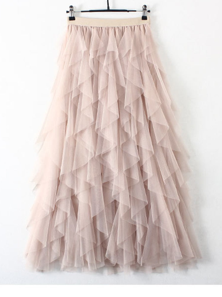 Tutu Tulle Long Maxi Skirt