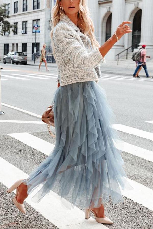 Tutu Tulle Long Maxi Skirt
