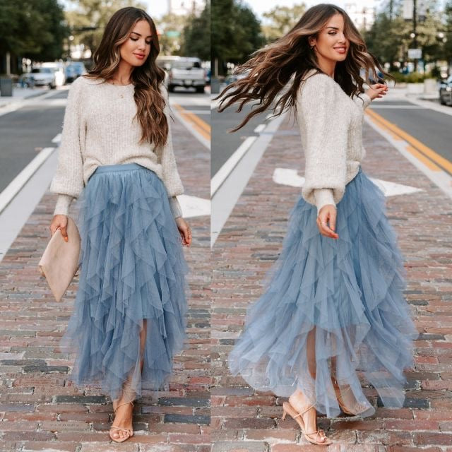 Tutu Tulle Long Maxi Skirt