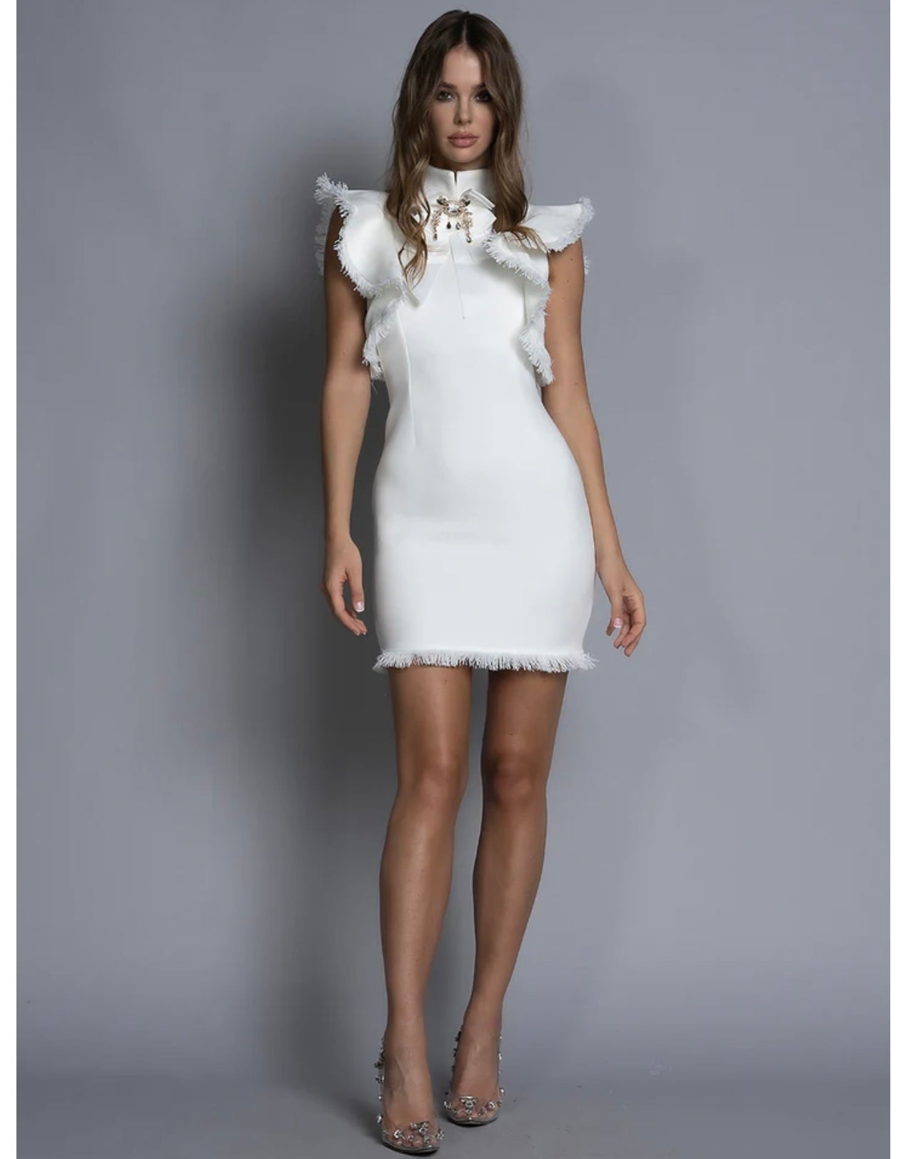 White haven mini dress