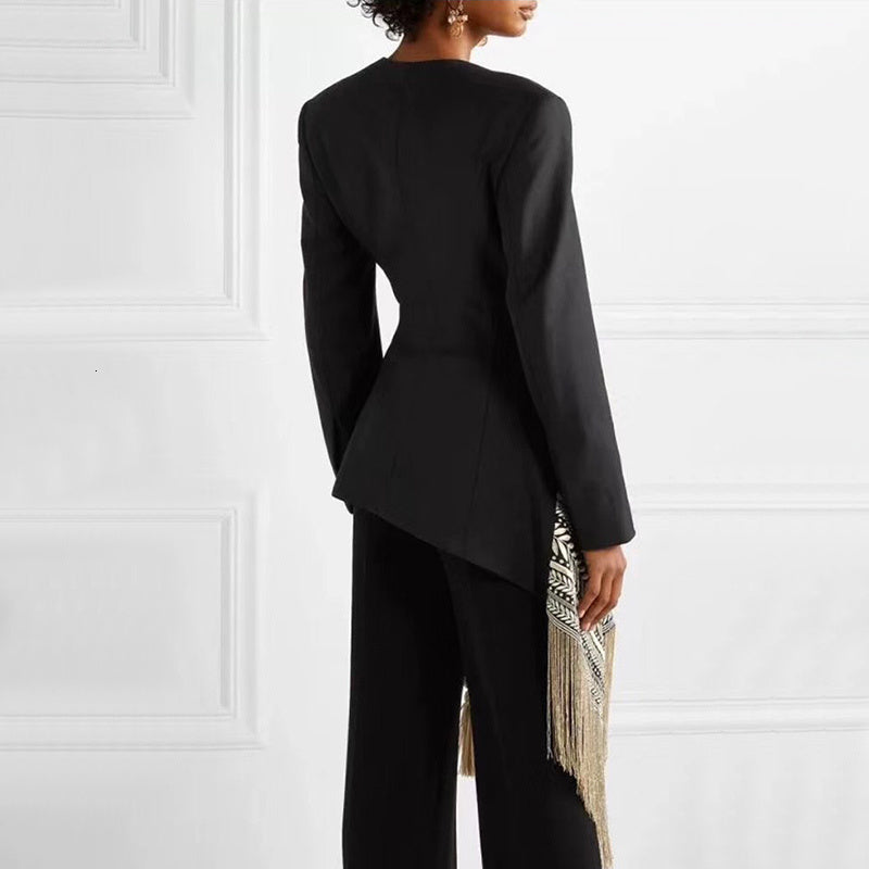 ACES TASSELED BLAZER-DRESS