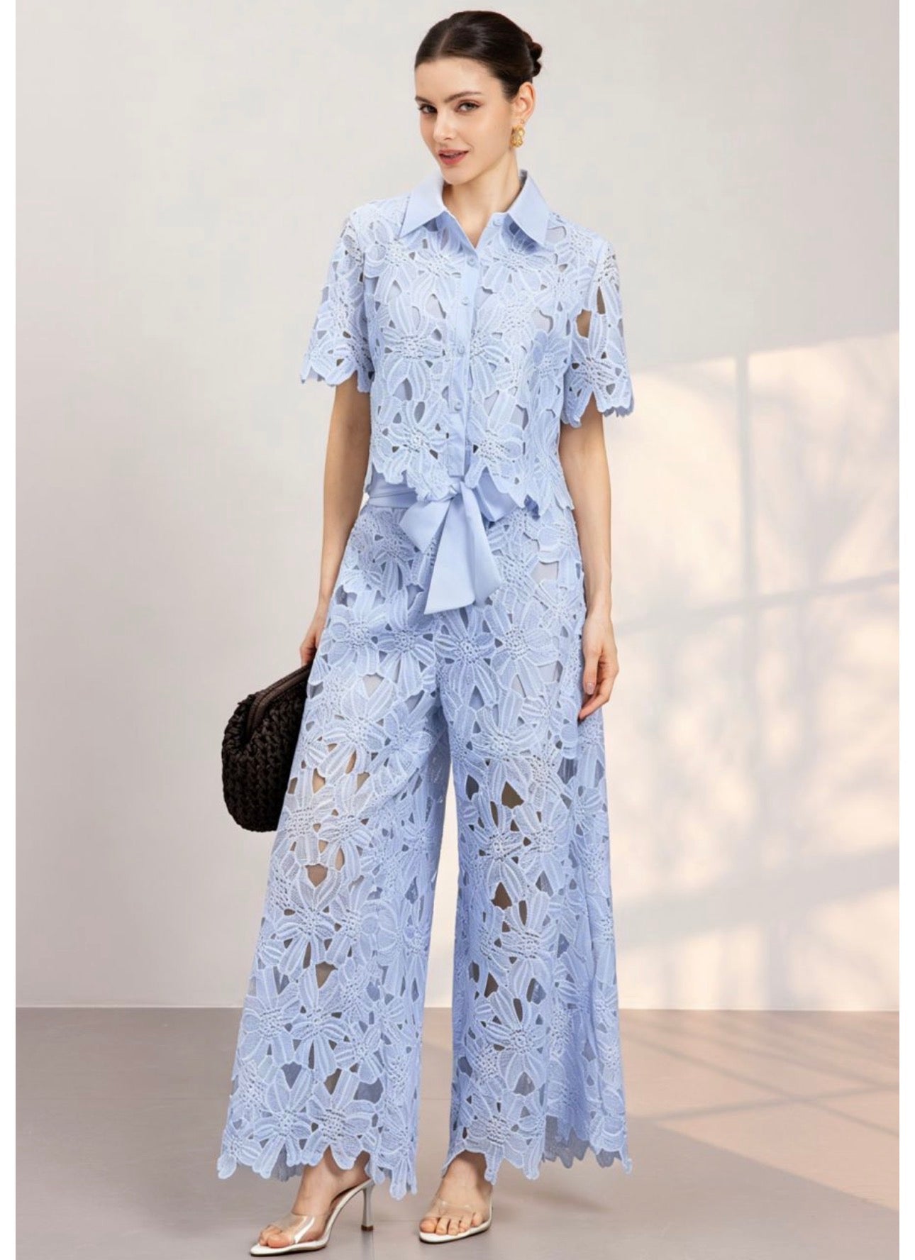 Camille  Top + Wide-leg Pants