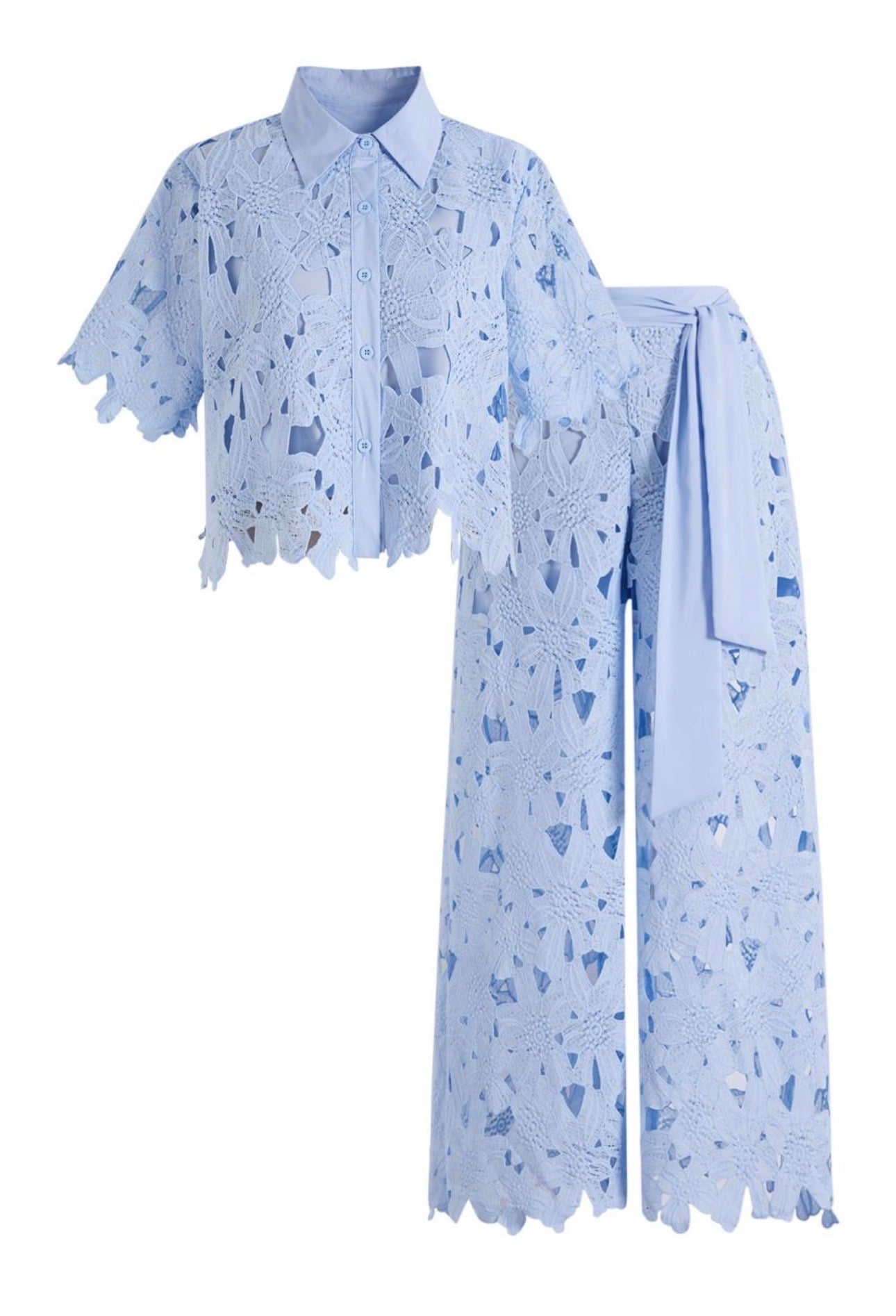 Camille  Top + Wide-leg Pants