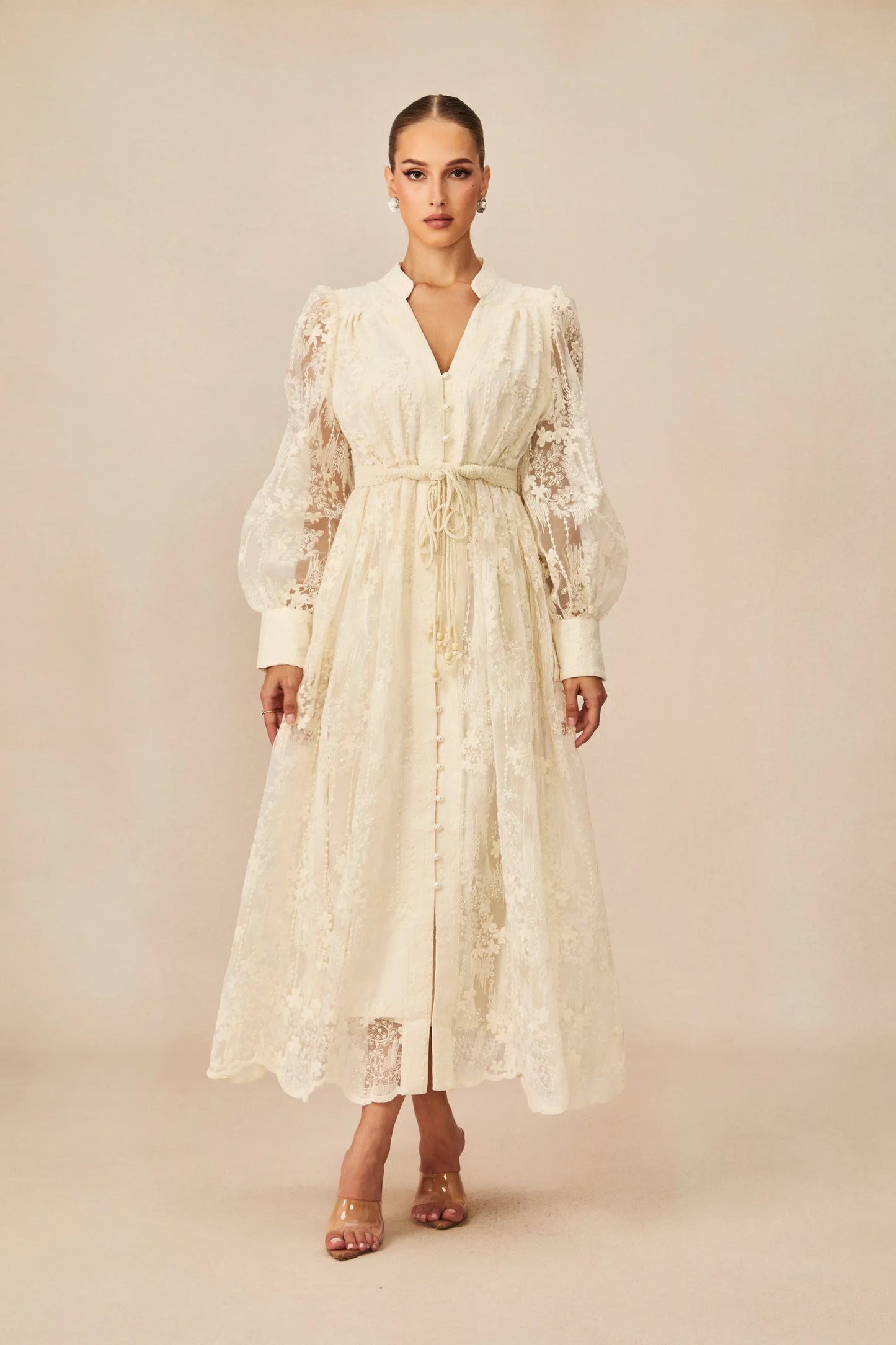 French  Embroidery Dress