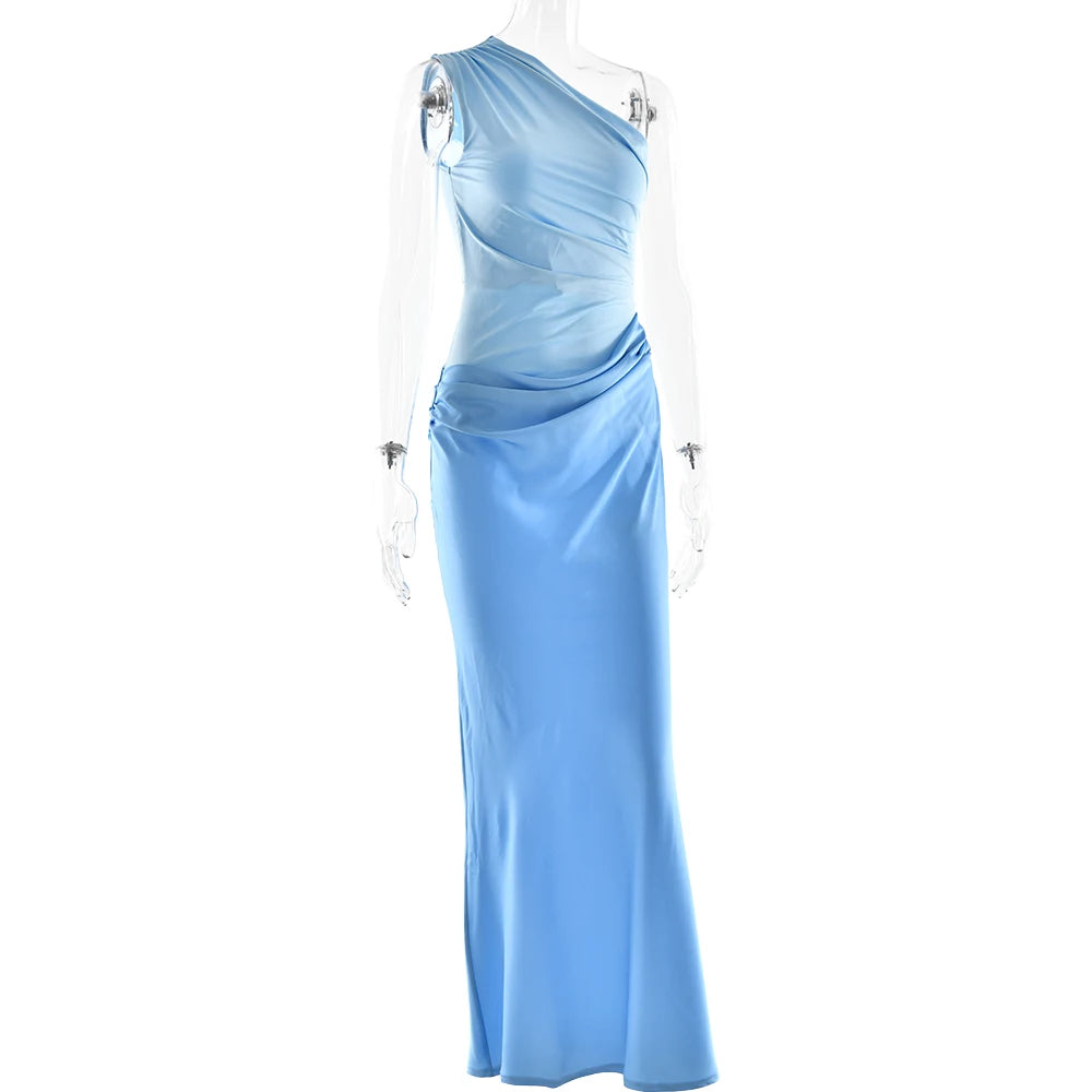 Julissia Satin one Shoulder Dress