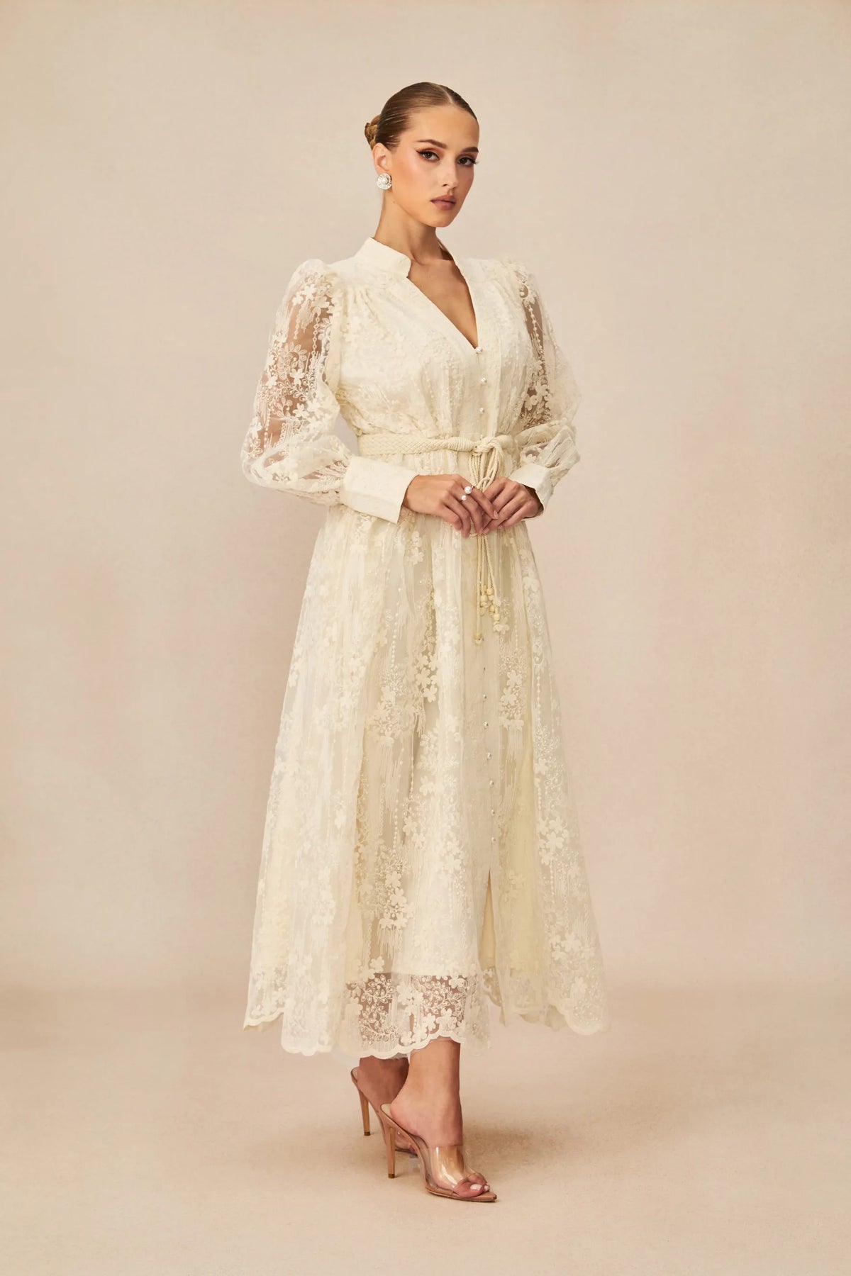 French  Embroidery Dress