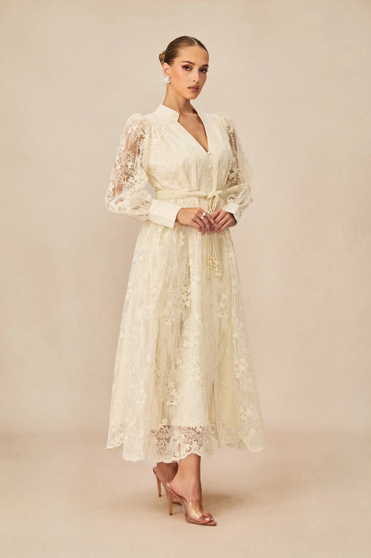 French  Embroidery Dress