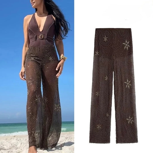 Sequins Party Trousers Set