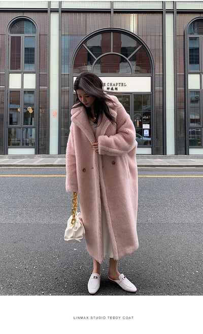 Bella Faux Fur Warm Long Coat