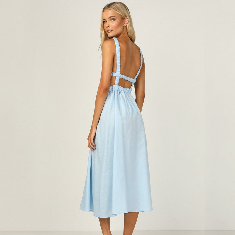 Amanda Backless Dress