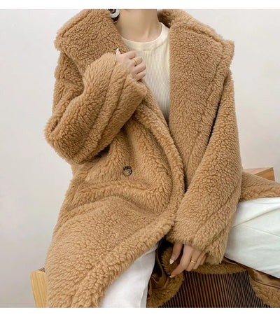 Bella Faux Fur Warm Long Coat