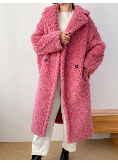 Bella Faux Fur Warm Long Coat