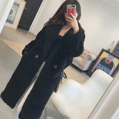 Bella Faux Fur Warm Long Coat