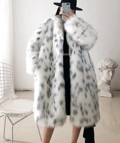 Zalina Faux Fox Fur Coat