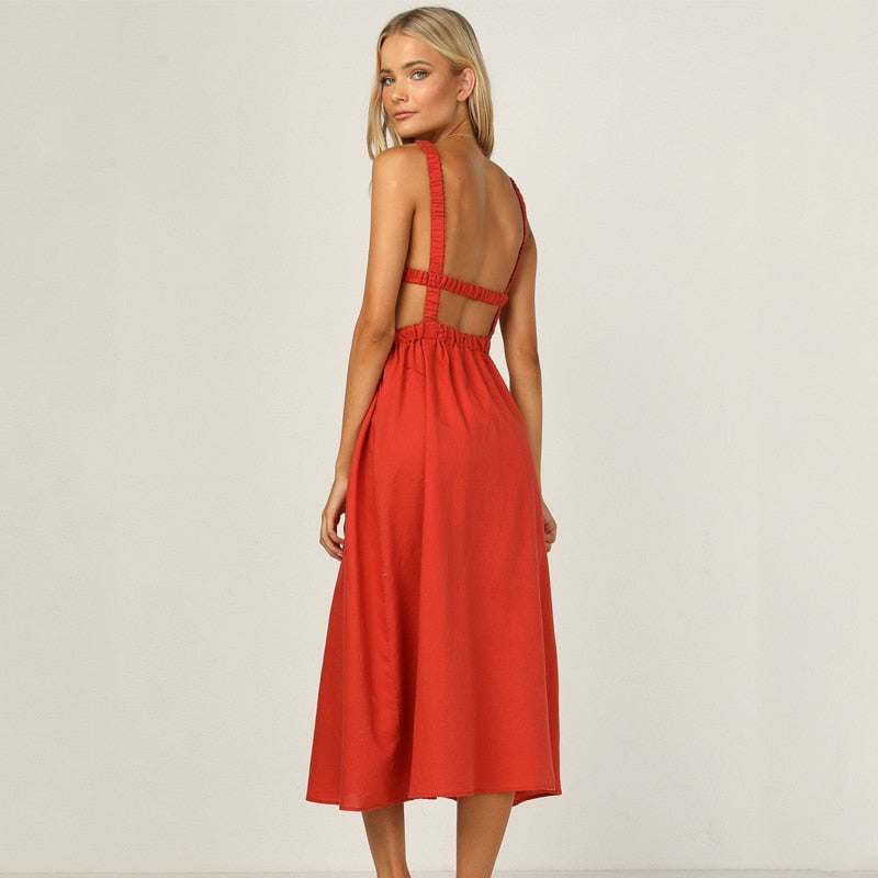Amanda Backless Dress