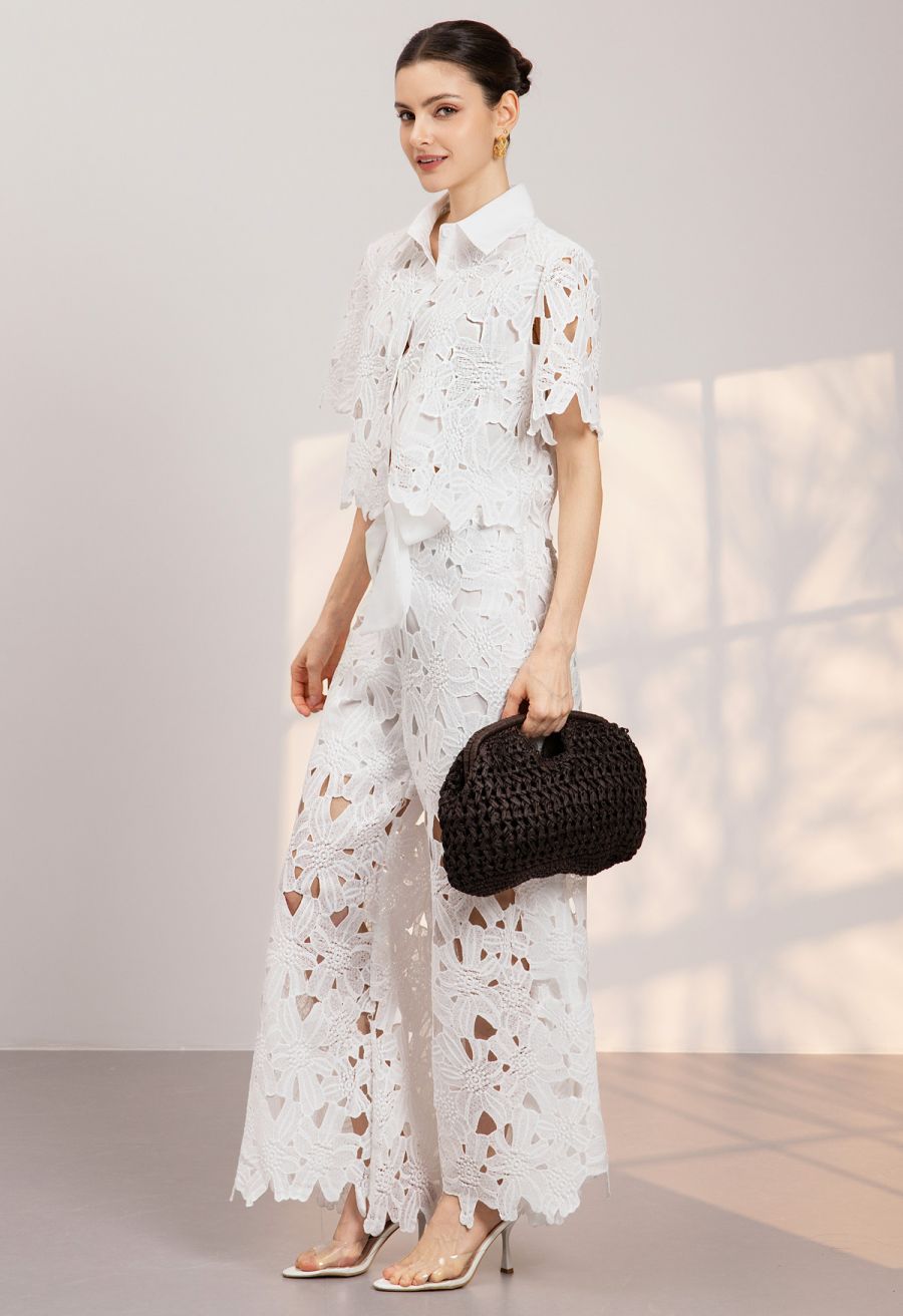 Camille  Top + Wide-leg Pants