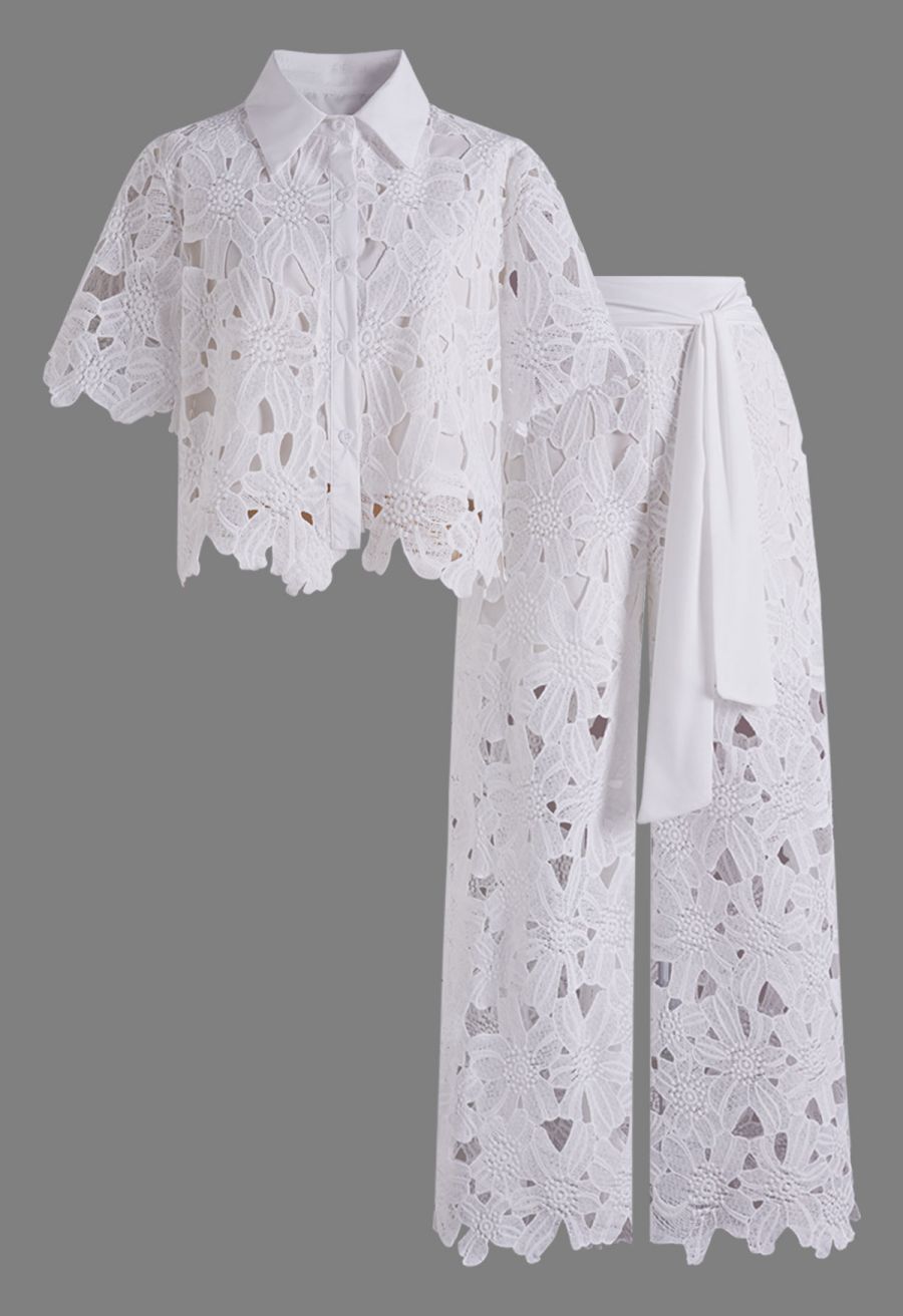 Camille  Top + Wide-leg Pants