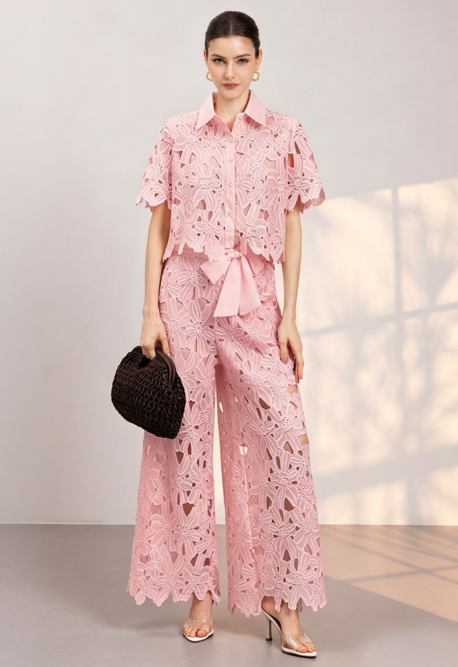 Camille  Top + Wide-leg Pants