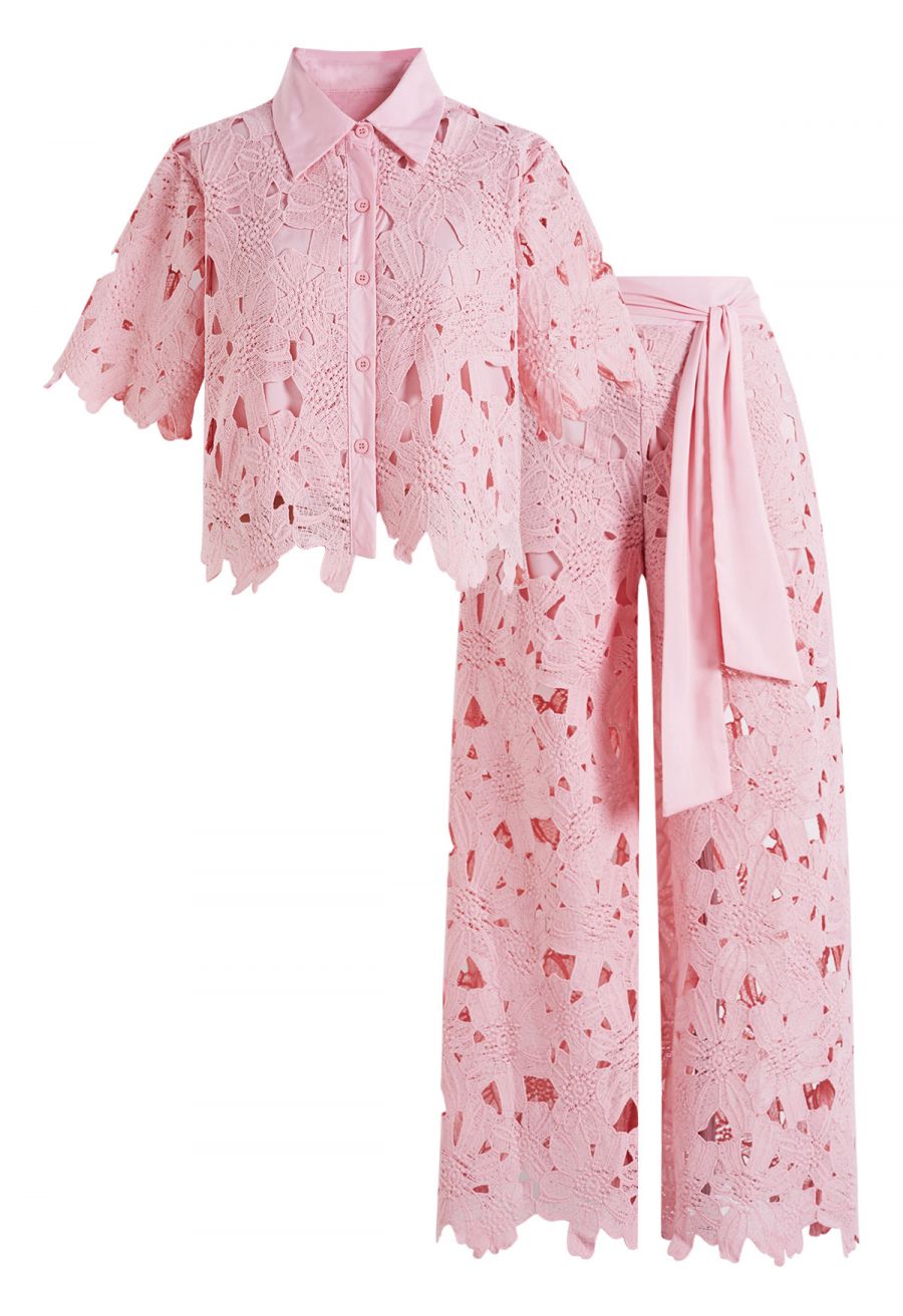Camille  Top + Wide-leg Pants