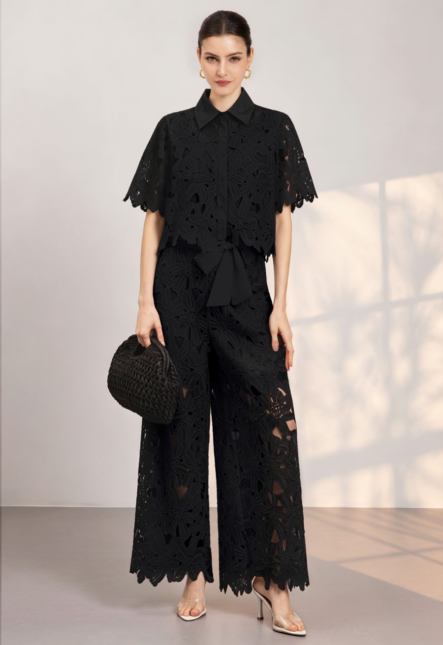 Camille  Top + Wide-leg Pants
