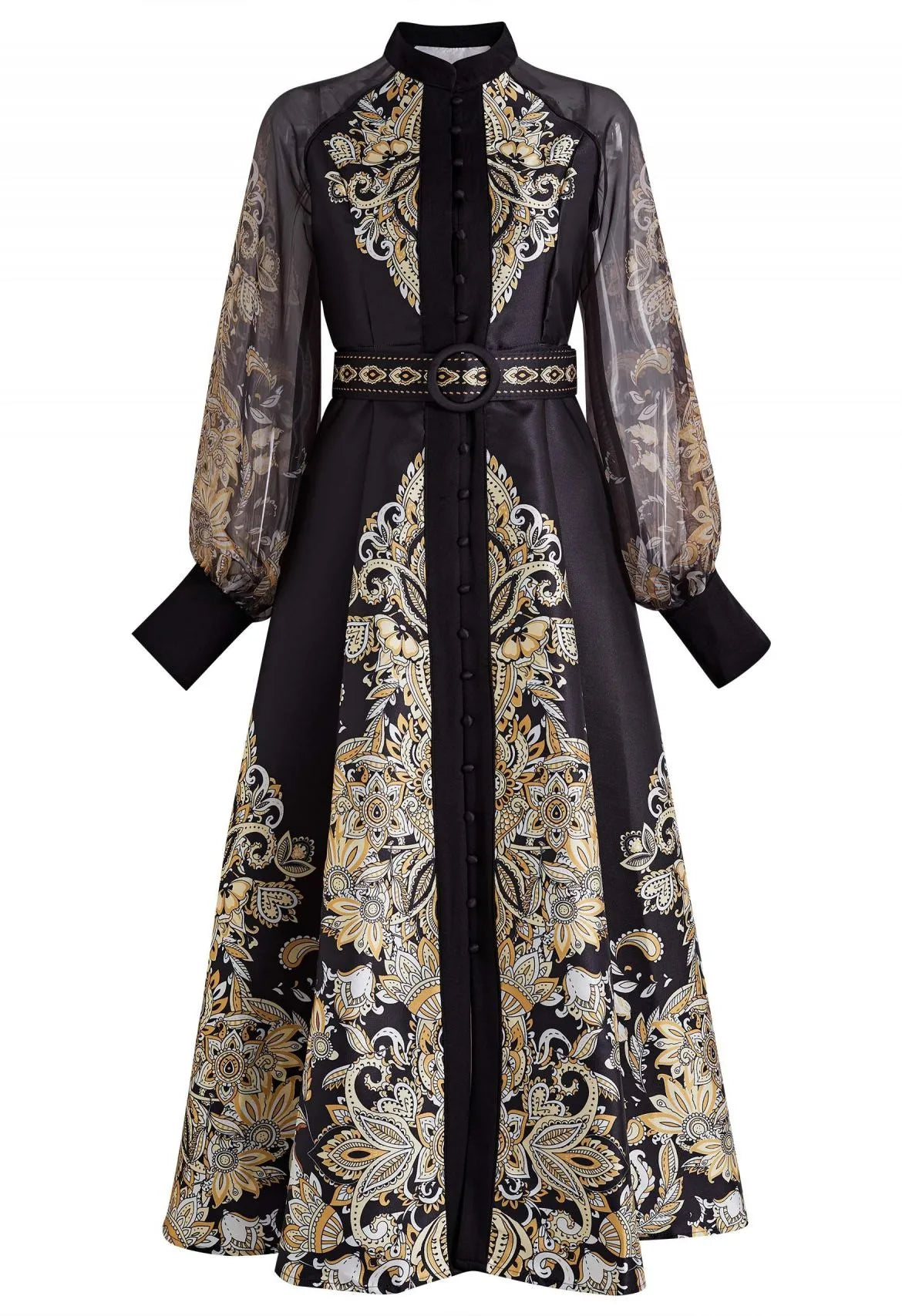 Paisley Printing Maxi Dress