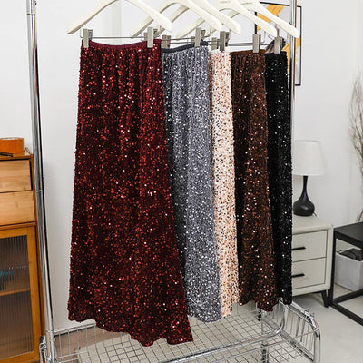 Diana Sequined Long Skirt