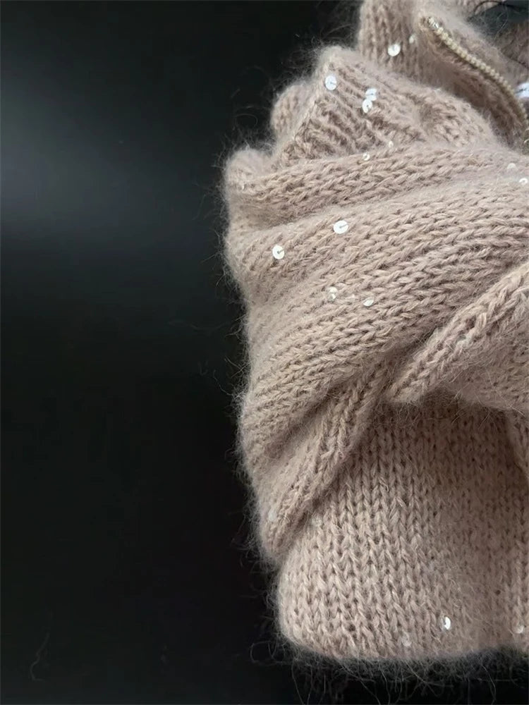Sequin Knitted Cardigan