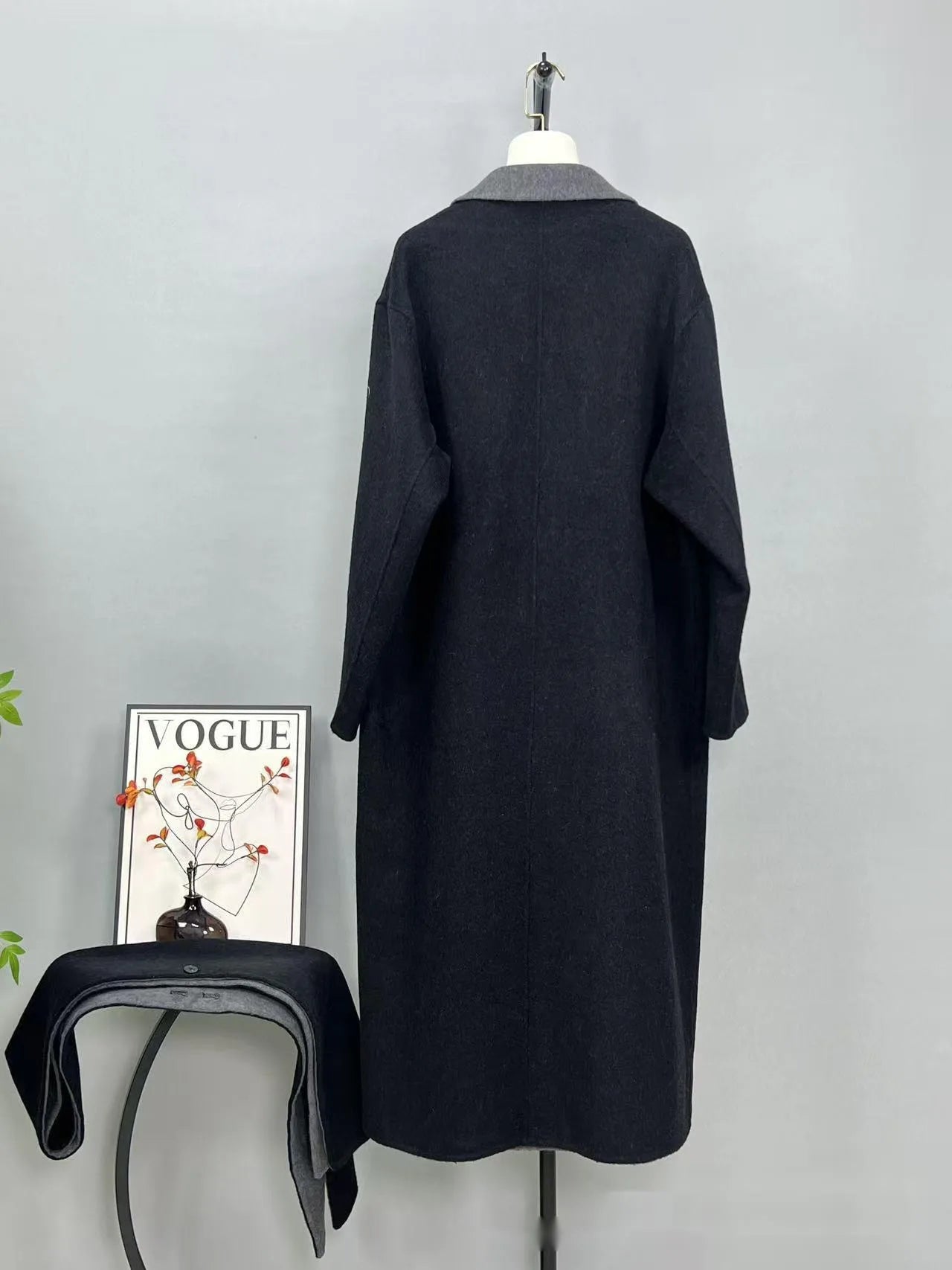 Lana Double Sided Wool Coat+Shawl