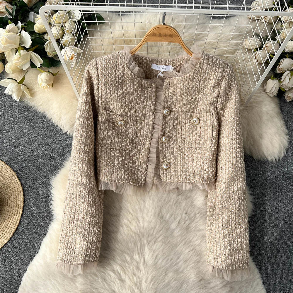 OMELLA Midi Dress +Tweed Jacket