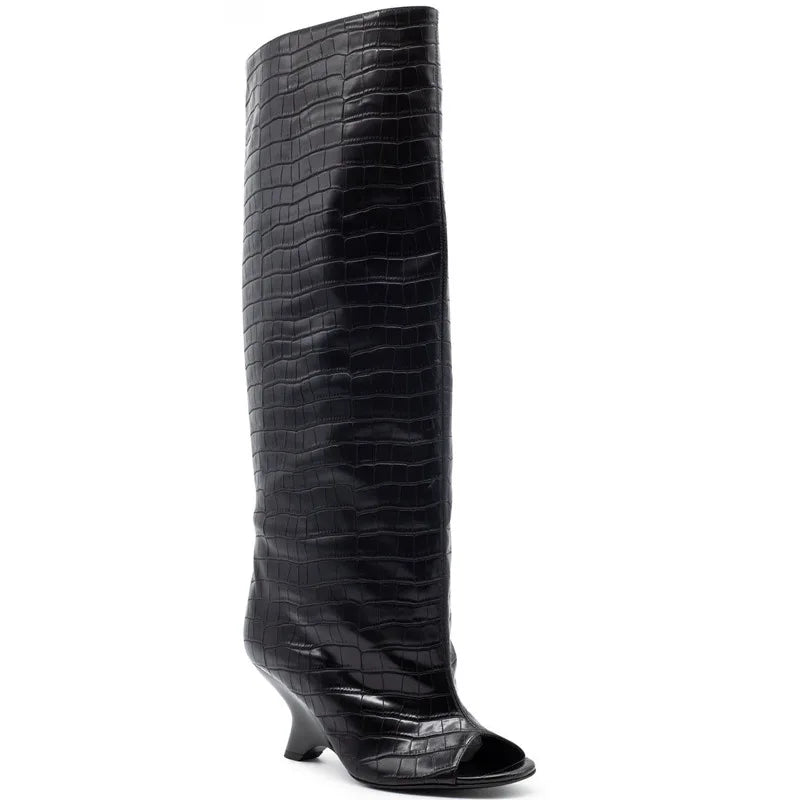 Peep Toe  Boots