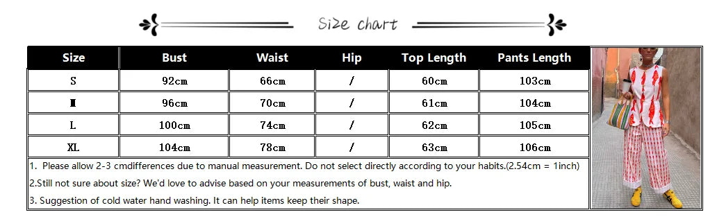 Cartoon Red Fish Print Pants Set