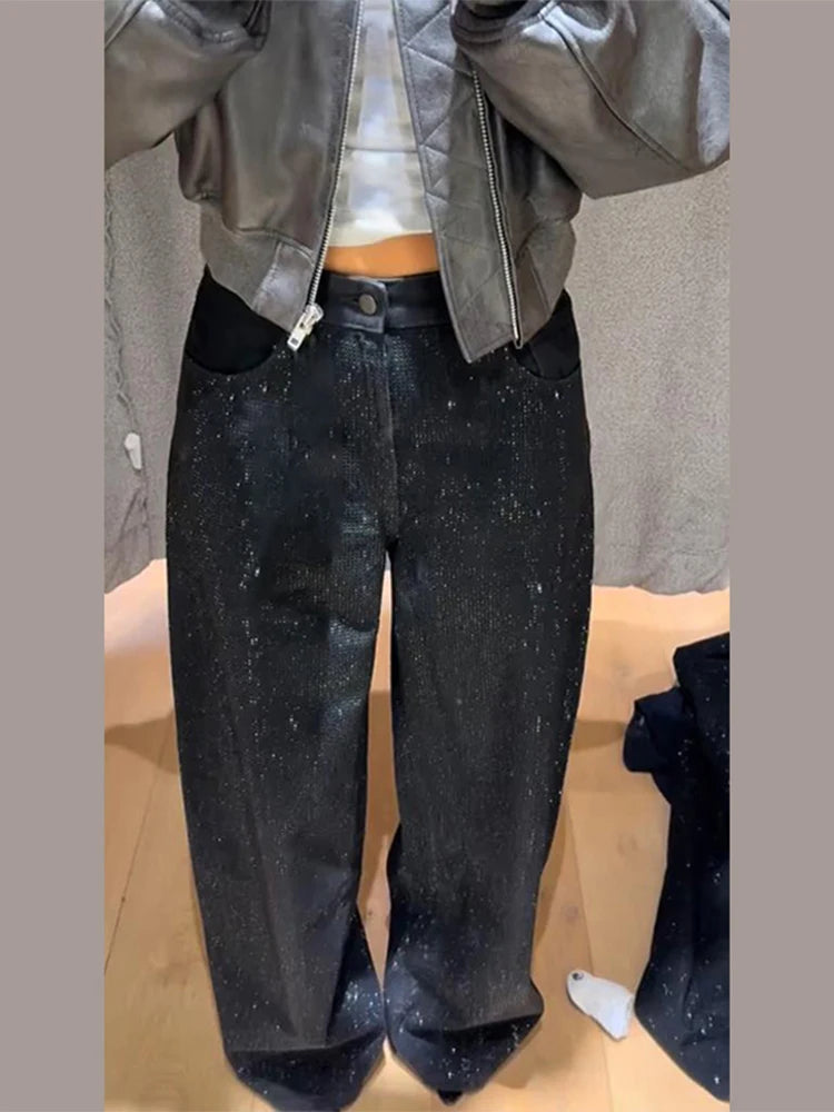 Shiny Rhinestone  Jeans
