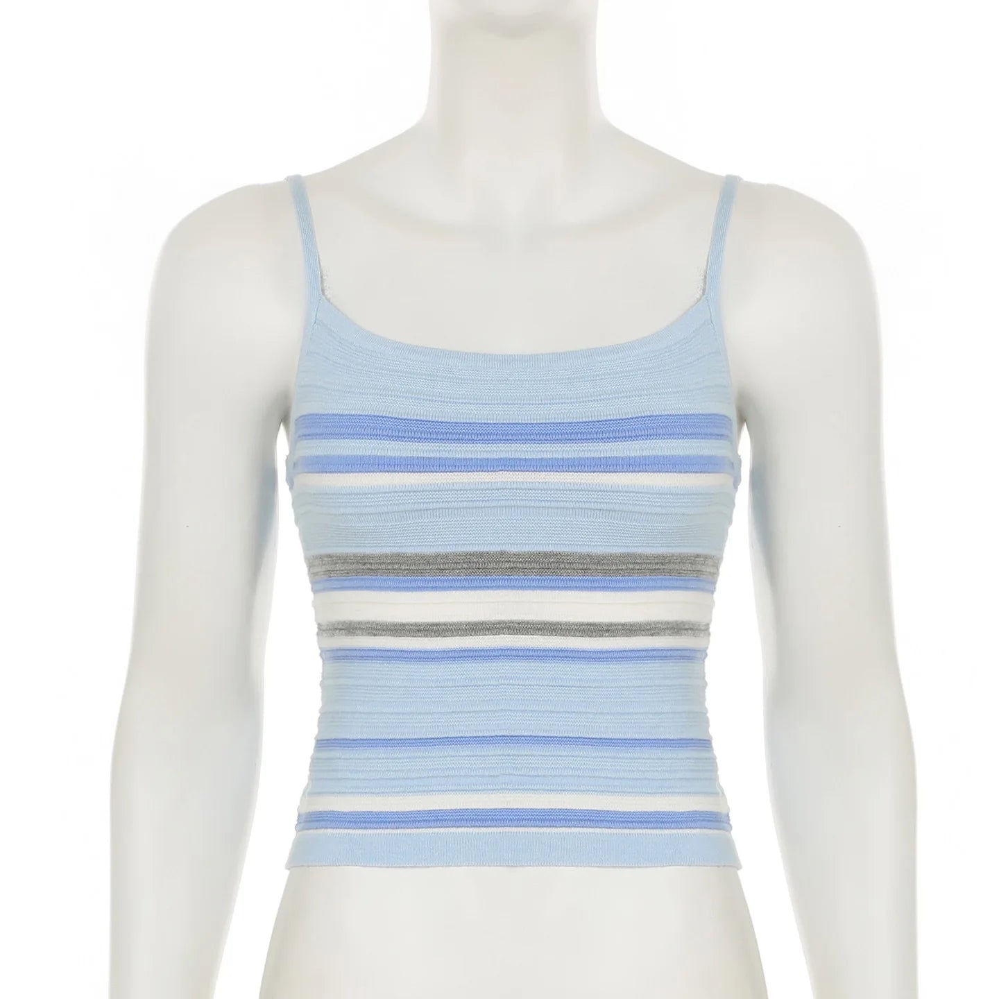 Striped Contrast Mini Skirt Set